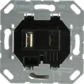 Produktbild: GIRA UP USB AC S - USB-Spannungsversorgung Schwarz Typ A / Typ C
