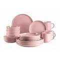 Produktbild: Mäser Kombiservice Alenia, Rosa, Keramik, 16-teilig, 350 ml,700 ml, Essen & Trinken, Geschirr, Geschirr-Sets, Kombiservice