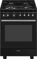 Produktbild: Smeg Concert CX61GMBL Küchenherd Freistehender Herd Elektro Gaskochfeld Schwarz A