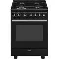 Produktbild: Smeg Concert CX61GMBL Küchenherd Freistehender Herd Elektro Gaskochfeld Schwarz A - Schwarz