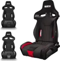 Produktbild: SPARCO 009011NRRS R333 Rennsitz Sportsitz schwarz Rot