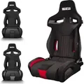 Produktbild: SPARCO 009011NRRS R333 Rennsitz Sportsitz schwarz Rot - Schwarz/Rot