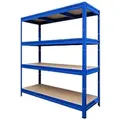 Produktbild: MAMMUT Weitspannregal 4 Fachböden Stahl 1,500 x 600 x 2,000 mm Blau