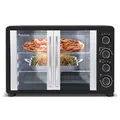 Produktbild: Minibackofen (45L) mit Umluft, 2000W, Backblech, Drehspieß, Pizzaofen, Grill