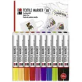 Produktbild: Marabu 10 Textilmarker 3 mm waschbeständig bis 60 C