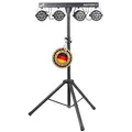 Produktbild: ETEC Professional LED PARTYBAR 3-4x12W RGBW Scheinwerfer inkl. Stativ & Fernbedienung - Komplettset Disco Party Lichtanlage für DJ, Club, Bühne & Theater
