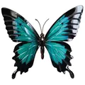 Produktbild: CIM Metall Wanddeko Schmetterling Blue Morpho Wandbild Geschenk Idee 3D Deko