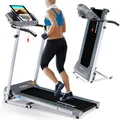 Produktbild: Laufband elektrisch 10 o.12 km/h LCD Display Puls Fitness Heimtrainer klappbar