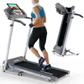 Produktbild: Laufband elektrisch 10 km/h LCD Display Puls Fitness Heimtrainer klappbar 120 kg
