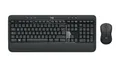 Produktbild: Logitech MK540 Advanced Kabellose, 2,4 GHz Unifying USB, QWERTZ, Schwarz Tastatur- und Maus-Set