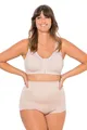 Produktbild: Ulla Popken Damen große Größen Übergrößen Plus Size Bodyforming-Miederhose, High Waist, Spitze hinten hell beige 46+ 781632670-46+
