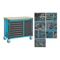 Produktbild: HAZET Fahrbare Werkbank 179NW-8/244 Schubladen flach: 8 x 81 x 522 x 398 mm 244 teilig