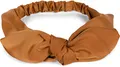 Produktbild: styleBREAKER Damen Haarband einfarbig mit Schleife und Gummizug, Stirnband, Headband, Pinup, Rockabilly, Haarschmuck 04026035, Farbe:Cognac