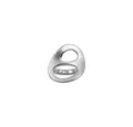Produktbild: Fossil Fingerring Damenring Edelstahl Silber Gr. 54(17,2) JF83456040505, großer Ringkopf, brushed-Look, Twin-Cutout