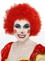 Produktbild: Smiffys Kostüm-Perücke Clown rot - Kostüm Perücke für Fasching Halloween, Rotes Clownskostüm Accessoire