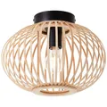 Produktbild: Brilliant Decken Lampe Leuchte ENCA Metall schwarz Bambus naturfarben 30x23cm