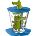 Produktbild: 4er-Set Leonardo Wasserglas Bambini - Krokodil 3tlg. Glas Transparent Klar