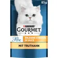 Produktbild: Perle Erlesene Streifen Katzenfutter nass, mit Truthahn, 26er Pack 26 x 85g