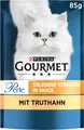 Produktbild: Gourmet Perle Erlesene Streifen Katzenfutter Nass, Mit Truthahn, 26Er Pack (26 X