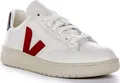 Produktbild: Veja V 12 Leather Classy Leather Logo Low Damen Sneaker in Weiß Rot – undefined / weiß Rot