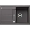 Produktbild: Blanco Metra 45 s Spüle 518868 78 x 50 cm, PuraDur felsgrau, reversibel, Ablauffernbedienung mit Drehbetätigung