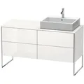 Produktbild: Duravit XSquare Waschtisch-Unterschrank XS4923R8585 140x53,8x54,8cm, 4 Auszüge, rechts, weiß hochglanz