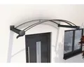 Produktbild: Gutta Bogenvordach BV/B 200x90 cm anthrazit mit Acrylglas-Abdeckung klar