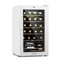 Produktbild: Klarstein Weinkühlschrank, 1 Zonen Getränkekühlschrank Klein, Freistehender Kleiner Weinschrank, 63L Wein-Kühlschrank mit Glastür, Indoor/Outdoor Flaschenkühlschrank, Wine Fridge 24 Flaschen