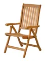 Produktbild: Teak Hochlehner Pisa Klappbar Verstellbar Balkonmöbel Terrassenstuhl Sessel Holz