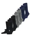 Produktbild: FALKE Herren Socken Happy Multipack M So Baumwolle einfarbig 6 Paar, Mehrfarbig Black Blue Grey 0020, 43-46