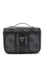 Produktbild: GUESS Kosmetiktasche Erenia Toiletry Train Case Coal Logo dunkelgrau