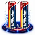 Produktbild: 2 x Lithium Ionen Akku Wilhelm 3,7 V LÖTFAHNE U Form 800 mAh Typ 14500 Li Ion AA