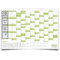 Produktbild: XXL Jahresplaner 2026 gefaltet – Wandkalender DIN A0 (118,8 x 84 cm) mit Feiertagen & Schulferien – großer Kalender für Büro & Zuhause – stabile Qualität auf 135g Papier – von Kalenderoutlet