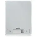 Produktbild: Soehnle Elektrische Page Comfort 300 Slim, Silber, Kunststoff, Glas, 17x0.99x22 cm, Zuwiegefunktion, digitale Anzeige, exkl. Batterie, Backen, Küchenwaagen