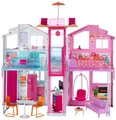 Produktbild: Barbie 3-Etagen Deluxe-Stadthaus mit 4 Zimmern Mattel Traumhaus DLY32 NEU & OVP