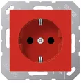 Produktbild: Jung A 1520 BF RT Schuko Steckdose 16A 250V Thermoplast hochglänzend, rot