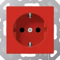 Produktbild: JUNG SCHUKO Steckdose A1520BFRT | 16A 250V | Unterputz | bruchsicher | Thermoplast | Federklemme | rot