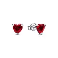 Produktbild: Pandora 292549C01 Ohrstecker Ohrringe Damen Rotes Herz Sterling-Silber