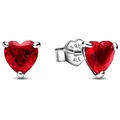 Produktbild: PANDORA Schmuck Damen-Ohrstecker Ohrringe Rote Herzen 292549C01