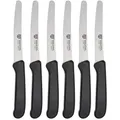Produktbild: GRÄWE Tafel- Brötchenmesser / Frühstücksmesser, schwarz, 6 Stück