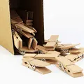 Produktbild: EasyBravo 25Pcs Große hölzerne Wäscheklammern, 7,2 cm lang, 1,8 cm breit, robuste und robuste Wäscheklammern