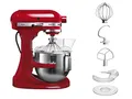 Produktbild: KitchenAid Küchenmaschine Heavy Duty empire rot, 5KSM5BER, Abmessung Produkt: 41,7 x 37,1 x 28,7 cm