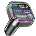 Produktbild: Bluetooth Adapter Auto, FM Transmitter, Car Radio Zigarettenanzünder, USB C Q...