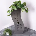 Produktbild: Außen Pflanzen Säule geschwungen Blumen Topf Kasten Ständer Edelstahl Hof Deko