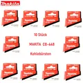 Produktbild: 10 X Stück Makita® Kohlebürsten orginal  CB-448 Makita DHP482 DDF482 196854-2