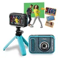 Produktbild: Vtech Kidizoom Video Studio HD blau – Kinderkamera mit Greenscreen, Stativ, Effekten, Selfielinse und vielem mehr – Für Kinder von 5-12 Jahren, único