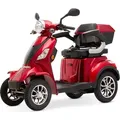 Produktbild: ECO ENGEL 510 Rot, 25 km/h E-Scooter Senioren Roller Seniorenmobil Elektromobil 4 Räder - Rot