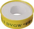 Produktbild: PTFE Dichtband FRp L12 m B12 mm D0,1 mm weiß 60 g/m² Rolle ULITH