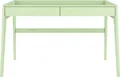 Produktbild: Visby Lisa Holzbuche Schreibtisch mit erhöhten Rand / Frisiertisch Schminktisch mit 2 Schubladen / Pastellgrün