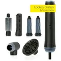 Produktbild: VITALmaxx Volumen- und Lockenstyler Air Curler Plus 6-in-1,  Multi-Styler mit Lockendreher, Haartrockner, Lockenstab Kaltluftfunktion Trocknen und Stylen 6 Styles in einem schwarz